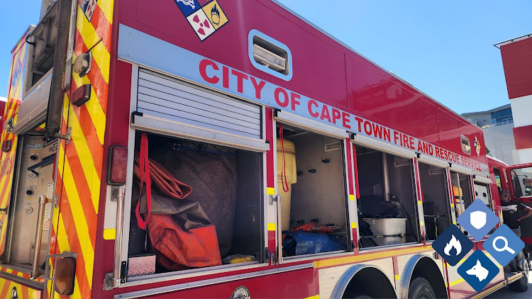 The radioactive material is being dealt with by a fire and rescue hazmat team. Picture: CITY OF CAPE TOWN