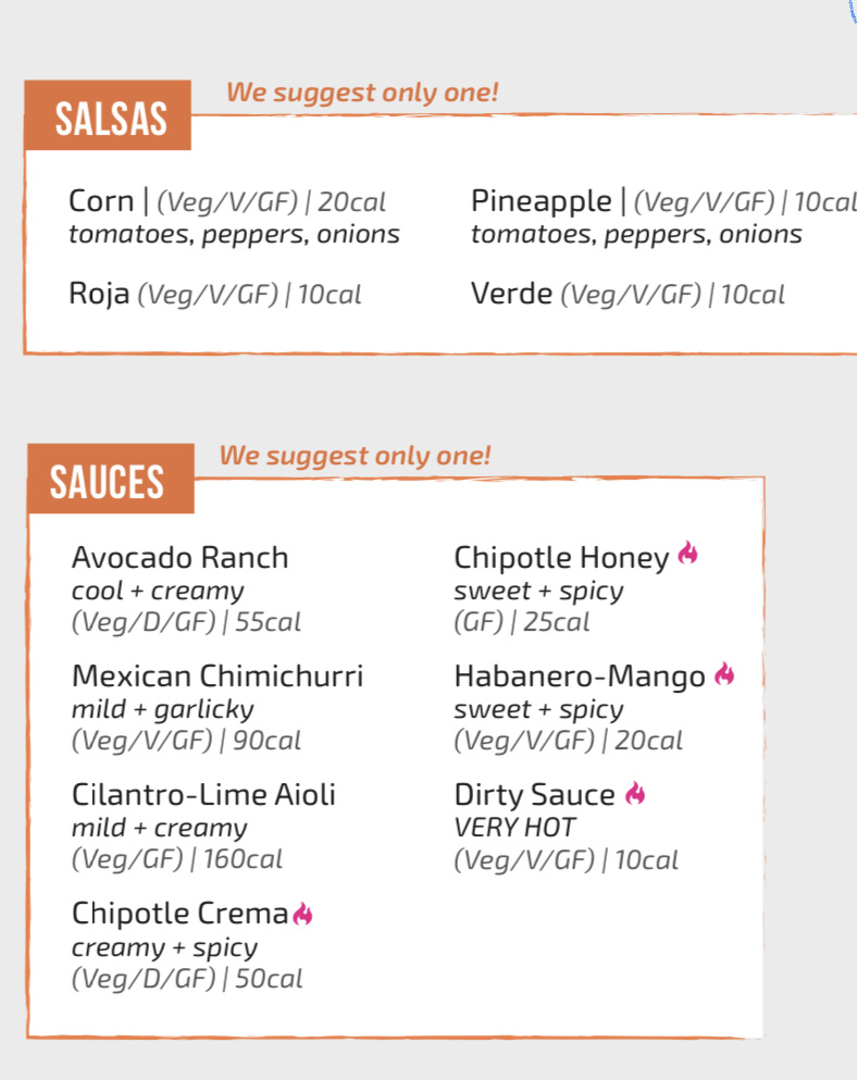 Condado Tacos gluten-free menu