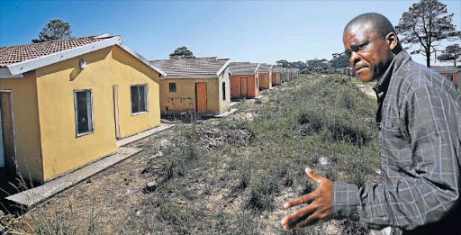 STILL NOT READY: The Mzamomhle RDP housing project in Gonubie. Picture: MARK ANDREWS