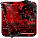 ダウンロード Red Tech Skull Keyboard Theme をインストールする 最新 APK ダウンローダ