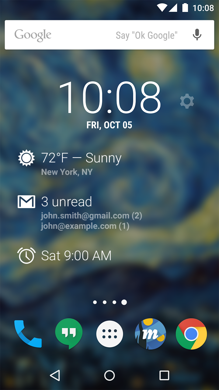 Android application DashClock Widget screenshort