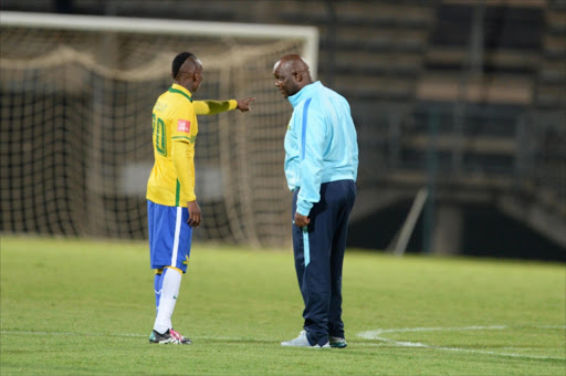Mamelodi Sundowns coach Pitso Mosimane and Khama Billiat. Picture credits: Gallo Images