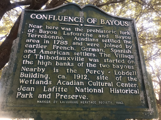 Near hear was the prehistoric fork of Bayou Lafourche and Bayou Terrebonne. Acadians settled the area in 1785 and were joined by earlier French, German, Spanish and American settlers. The Village...