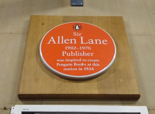 Sir  Allen Lane  1902 - 1970  Publisher  was inspired to create  Penguin Books at this  station in 1934  Submitted by @Katherine_McDon