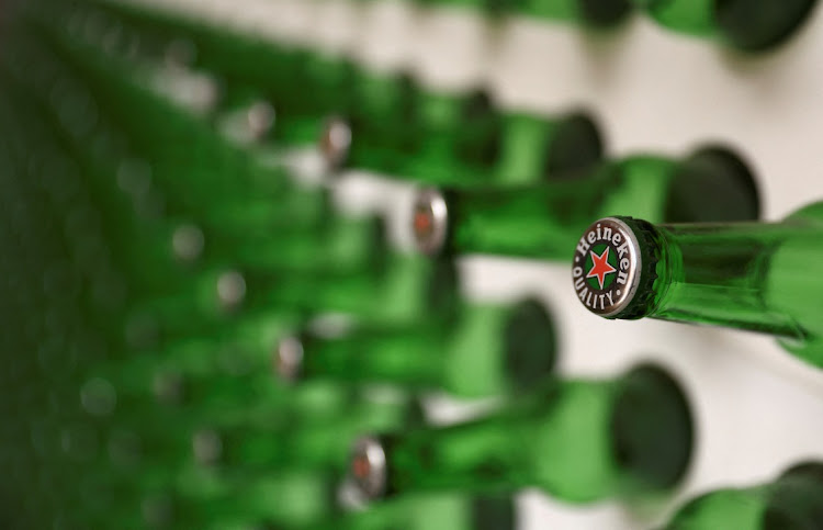 Heineken, the world’s no 2 brewer, recently disappointed markets with its cautious guidance. Picture: REUTERS/SIPHIWE SIBEKO/FILE PHOTO