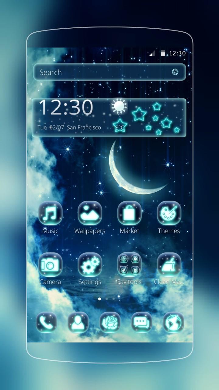 Android application Star Night Launcher screenshort