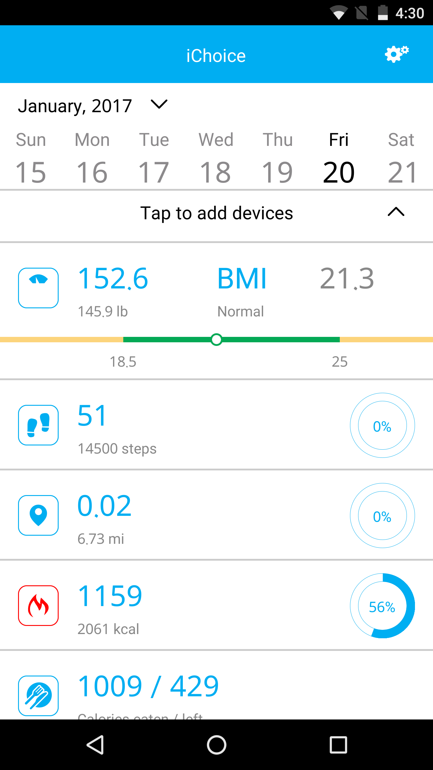 Android application ChoiceMMed Health screenshort