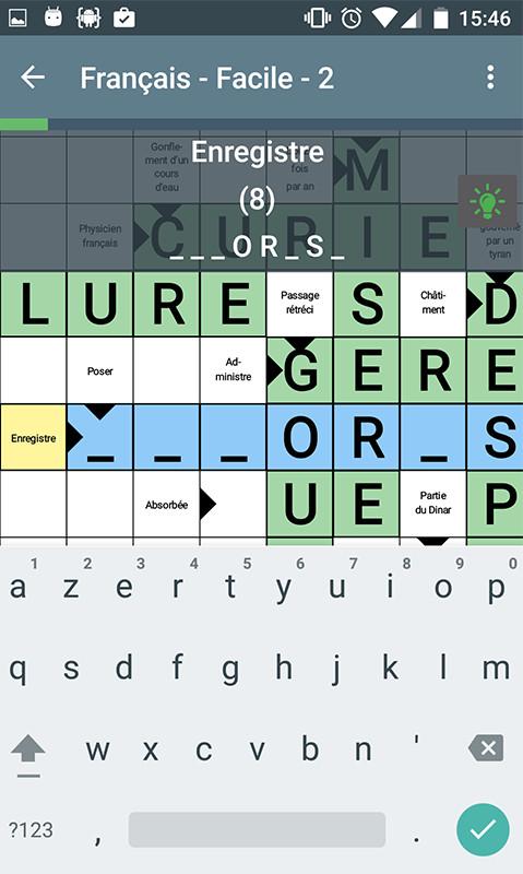 Android application Crosswords screenshort