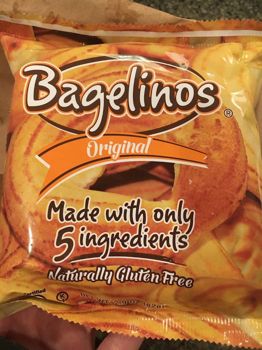 The gluten free bagels they offer