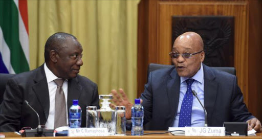 Deputy President Cyril Ramaphosa and President Jacob Zuma. Image: Siyabulela Duda/The Presidency of the Republic of South Africa Follow/Flickr