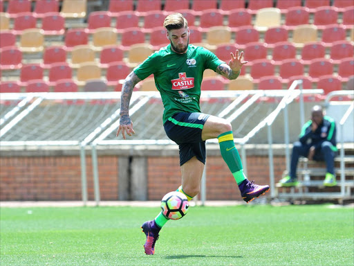 Lars Veldwijk of South Africa during South Africa morning session at Peter Mokab Stadium, November on the 08 November 2016.