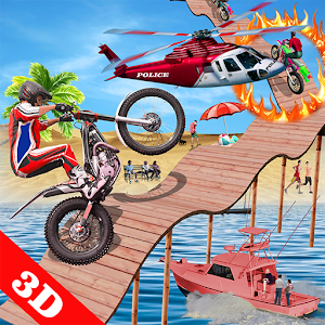 Download Tricky Bike Chase Police Helicopter For PC Windows and Mac