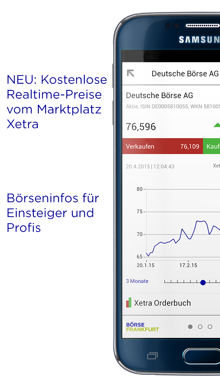 Android application Boerse Frankfurt screenshort