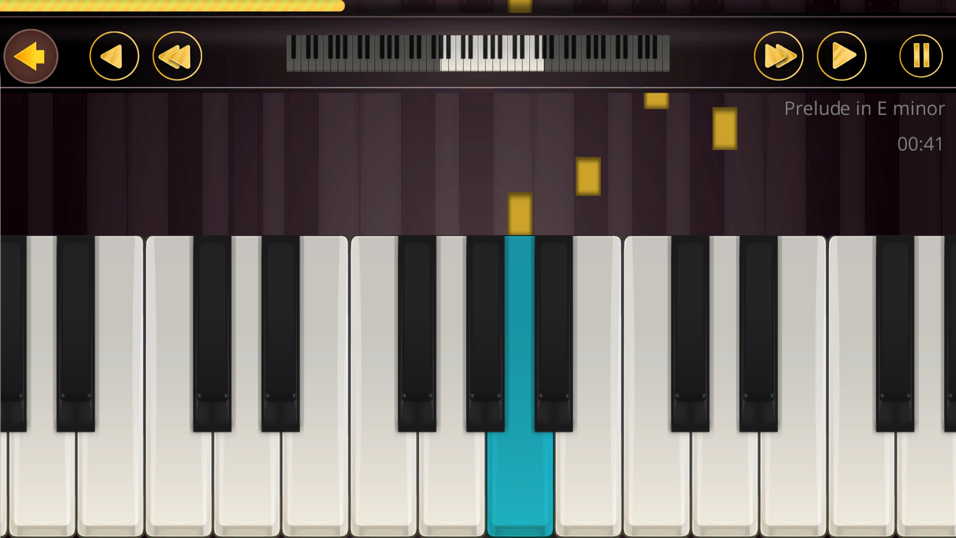 Android application Piano Chopin screenshort