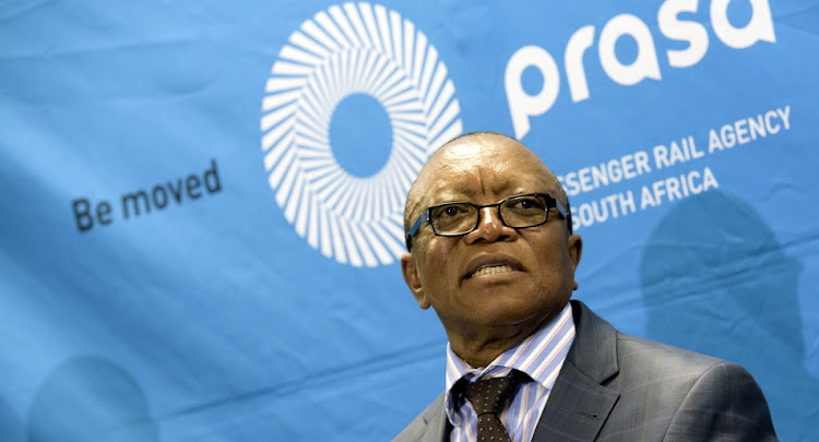 Former Prasa board chairperson Popo Molefe. The board he chaired was dismissed by then transport minister Dipuo Peters in March 2017. File photo.