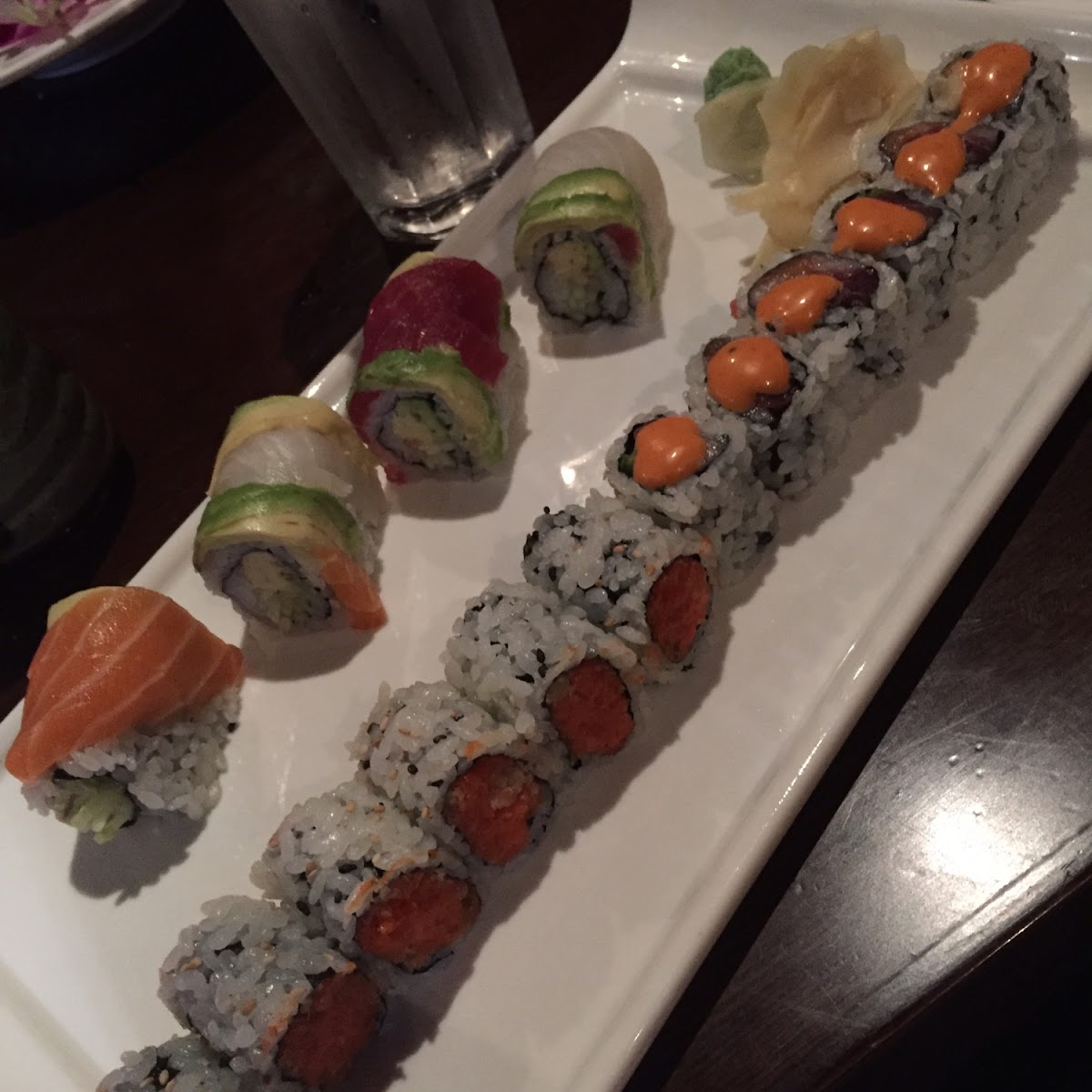 Monday night is half-price sushi