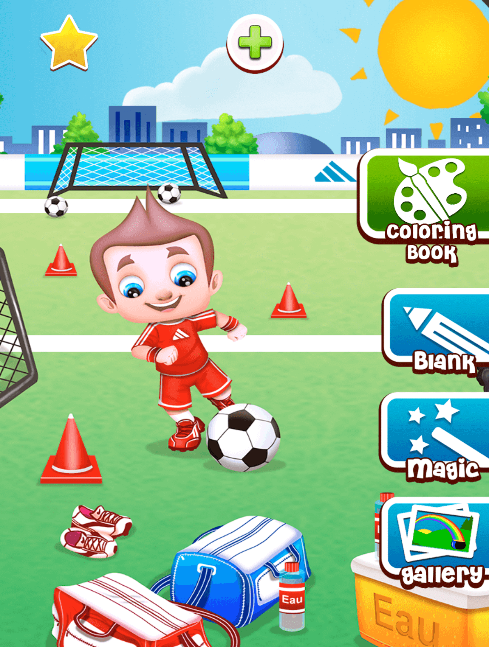 Android application Football coloring book game screenshort