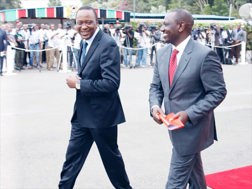 President Uhuru Kenyatta and Deputy President William Ruto.