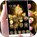 ダウンロード Gold Rose theme luxury gold をインストールする 最新 APK ダウンローダ