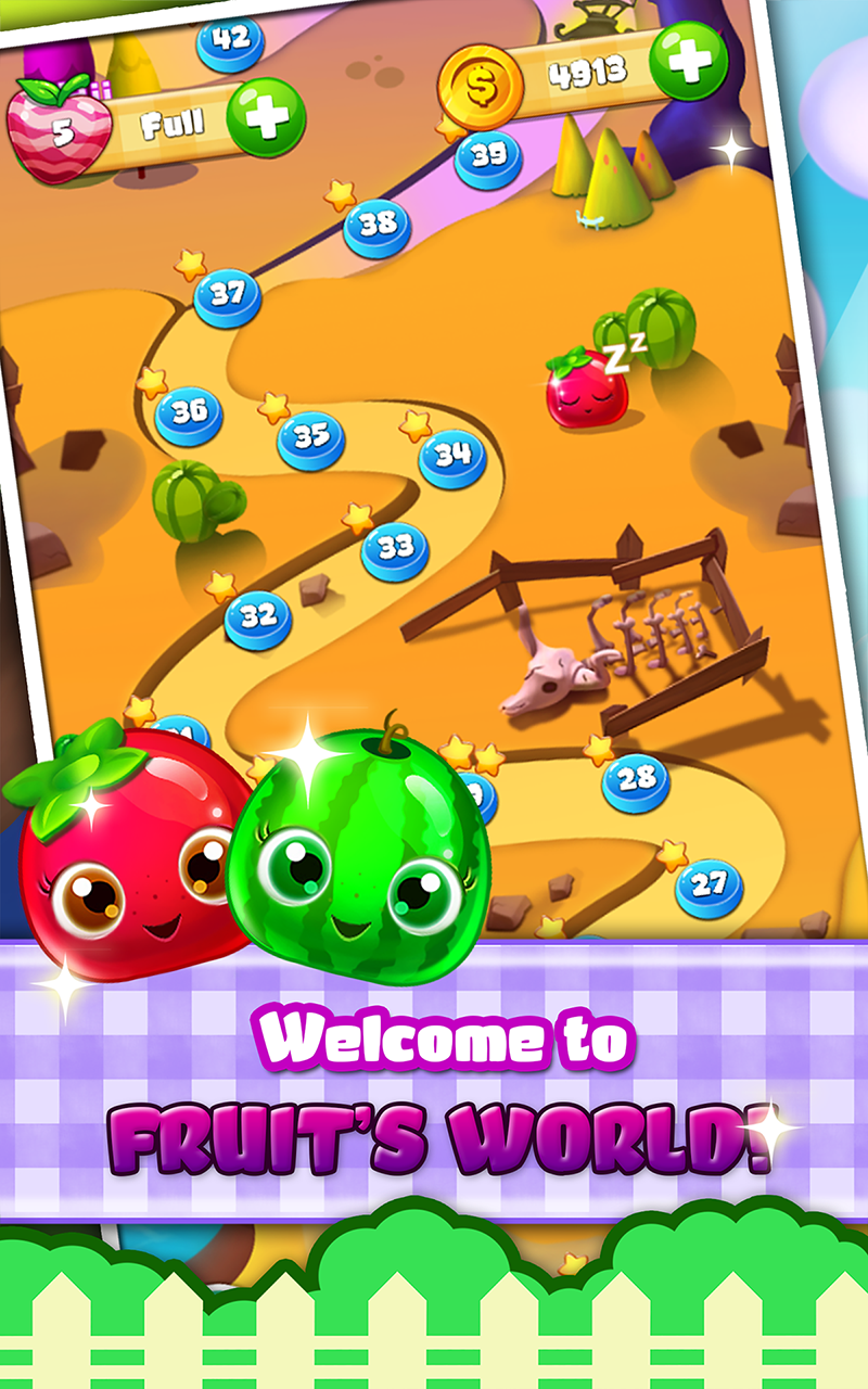 Android application Happy Fruit Splash -Match 3 screenshort