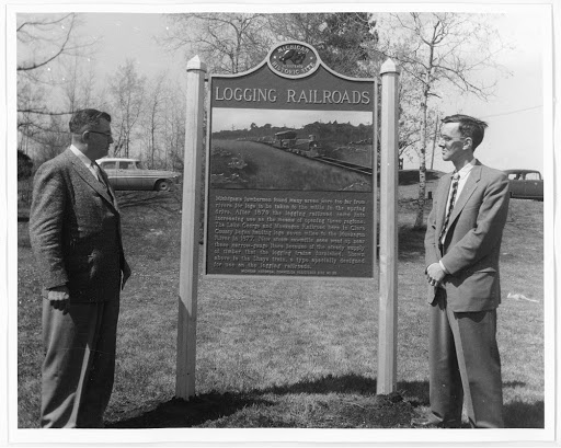 Michigan’s lumbermen found many areas were too far from rivers for logs to be taken to the mills in the spring drive. After 1870 the logging railroad came into increasing use as the means of...
