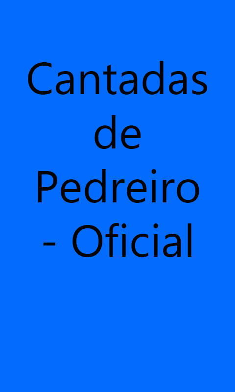 Android application Cantadas de Pedreiro - Oficial screenshort