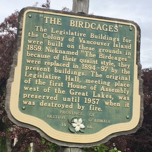 The Legislative Buildings for the Colony of Vancouver Island were built on these grounds in 1859. Nicknamed 'The Birdcages' because of their quaint style, they were replaced in 1898 by the present...