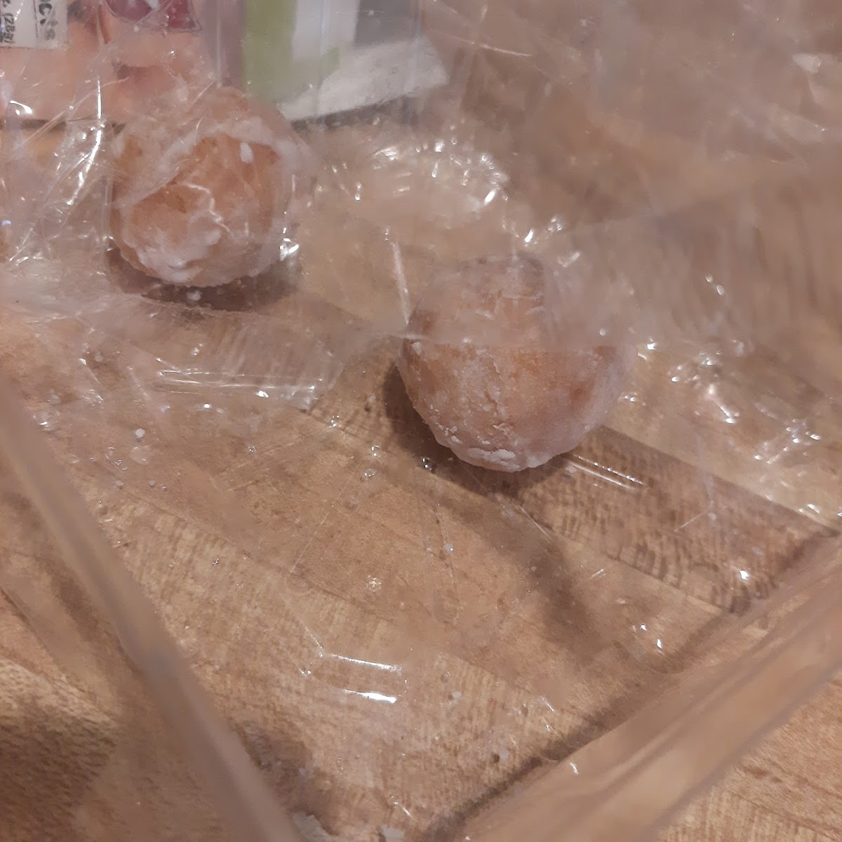 My frozen donuts from the grocery store.