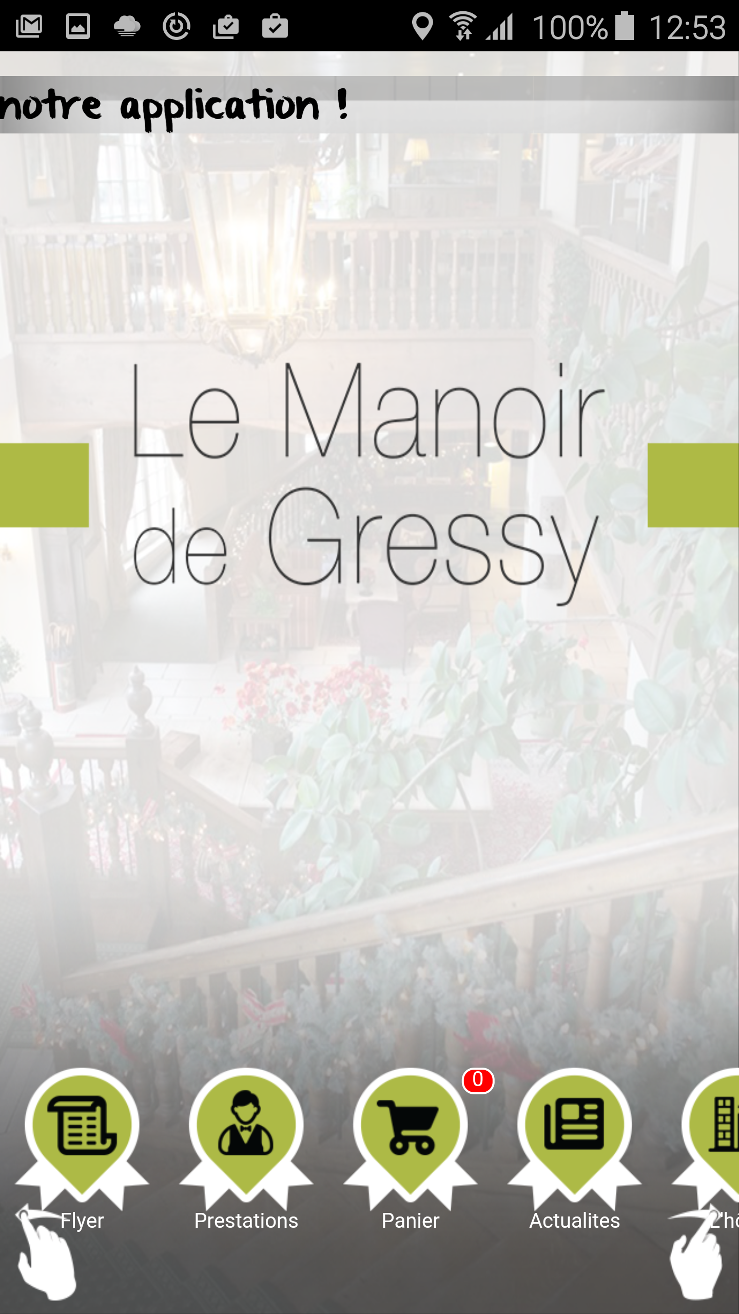 Android application Le Manoir de Gressy screenshort