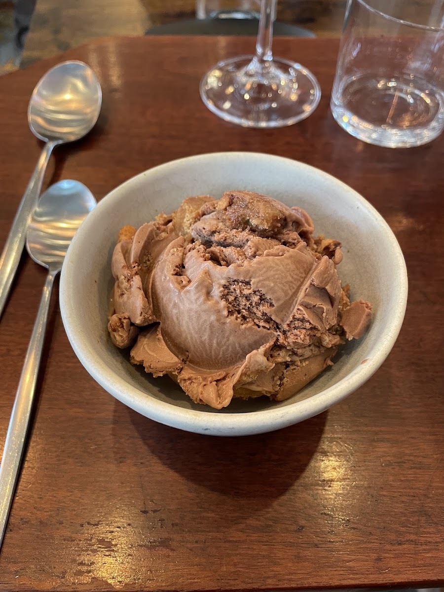 House made Vegan and GF peanut butter cup ice cream