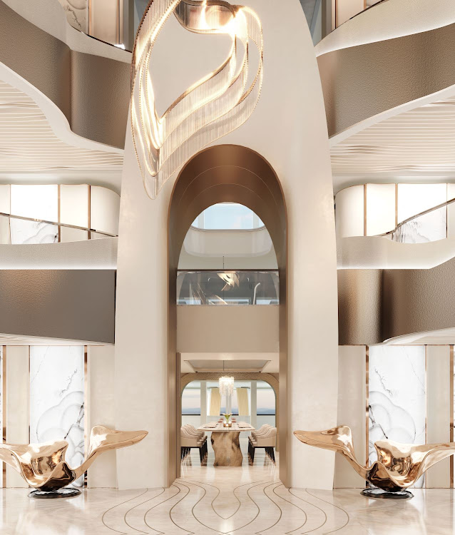 Feadship Slice atrium.