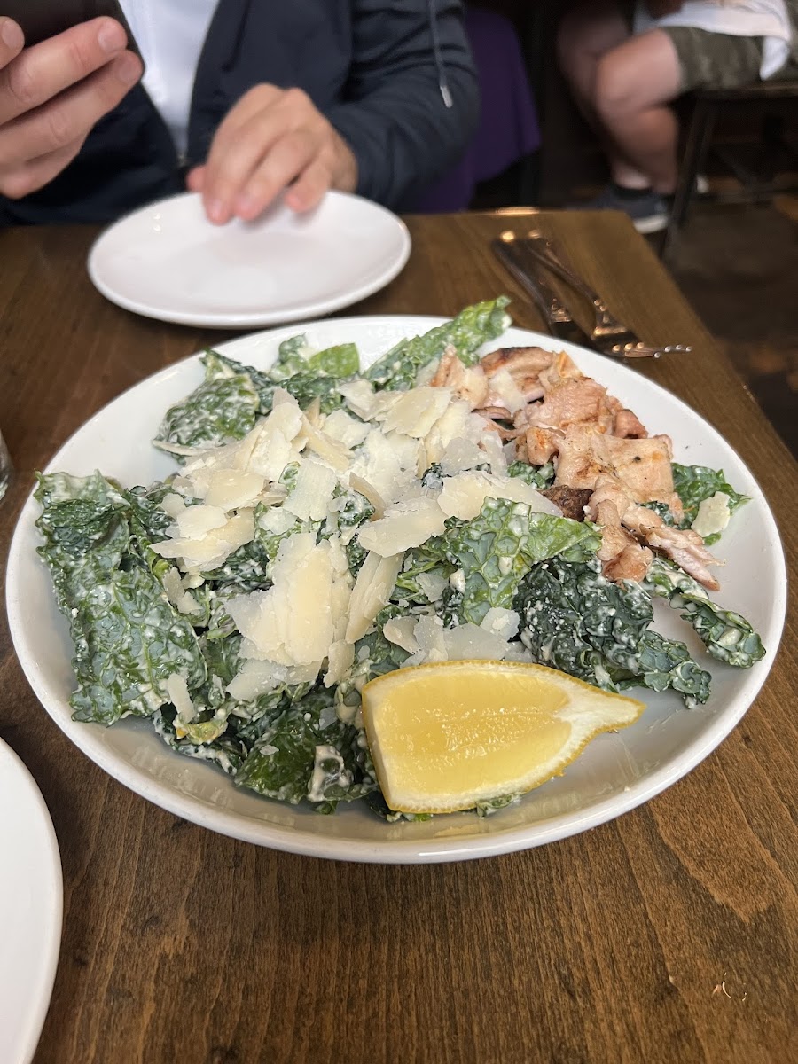 Kale Caesar Salad w/ Chicken