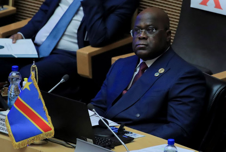President of the Democratic Republic of the Congo and newly appointed Chairperson of the African Union (AU) Felix Tshisekedi attends the the opening session of the 35th ordinary session of the Assembly of the African Union at the African Union Commission (AUC) headquarters in Addis Ababa, Ethiopia February 5, 2022.