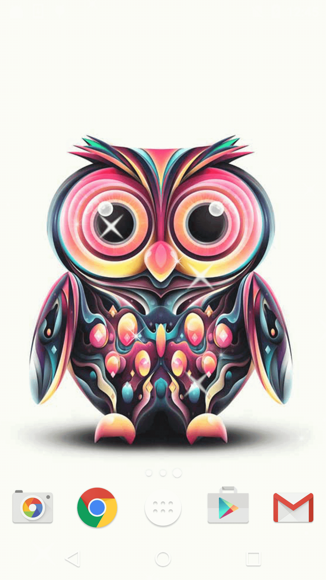 Android application Cute Owl Live Wallpaper screenshort