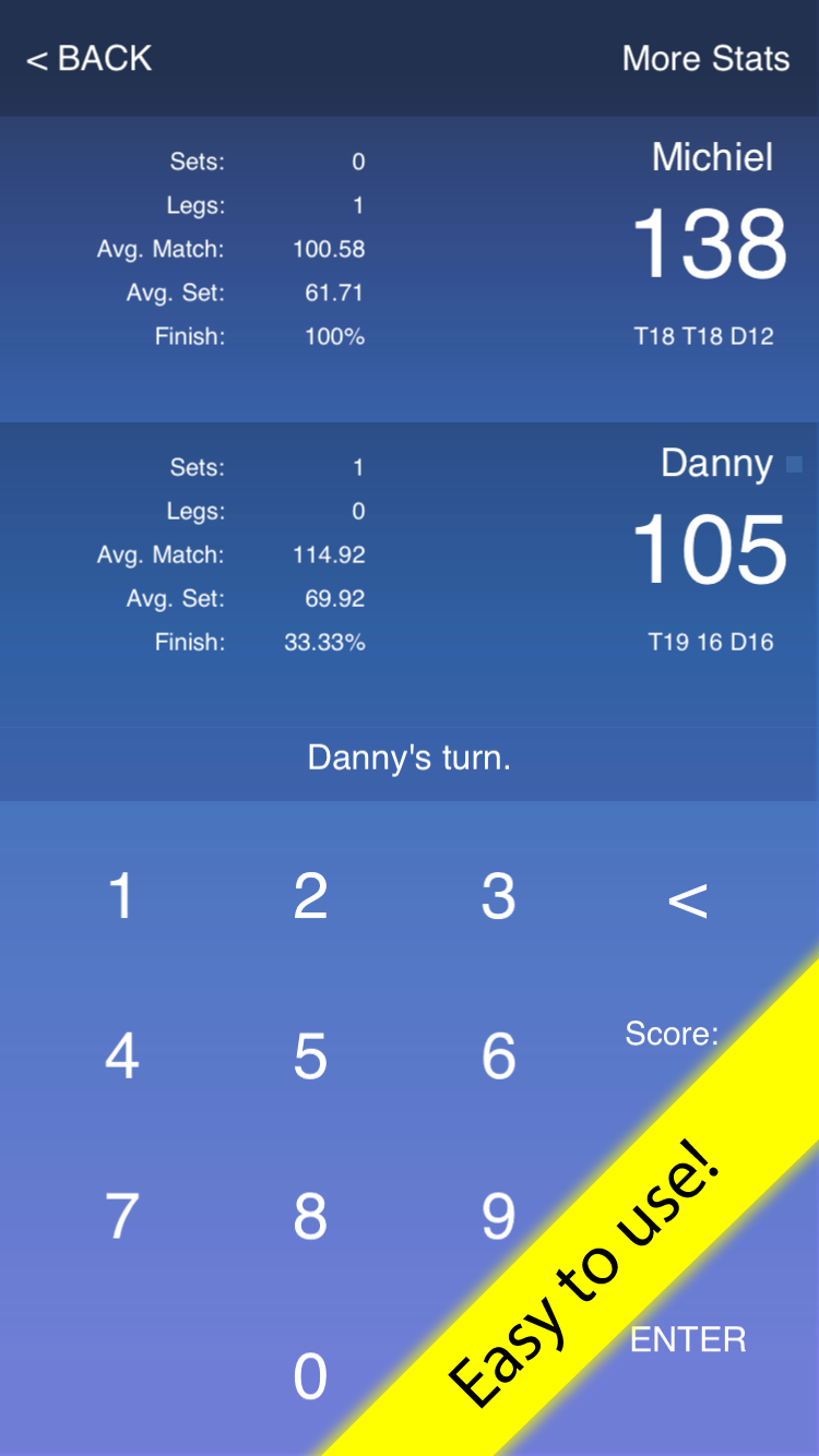 Android application The Ultimate Darts Companion screenshort