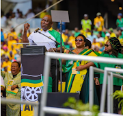 President Cyril Ramaphosa delivering the 2019 election manifesto at the Moses Mabhida Stadium in KwaZulu-Natal on January 12 2019