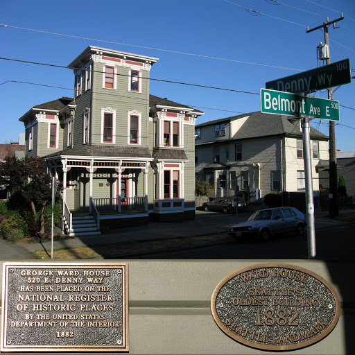  (Marker 1) Ward HouseSeattle's Oldest Building1882Seattle Landmark (Marker 2) George Ward House520 E Denny Wayhas been placed on theNational Registerof Historic Placesby the United...