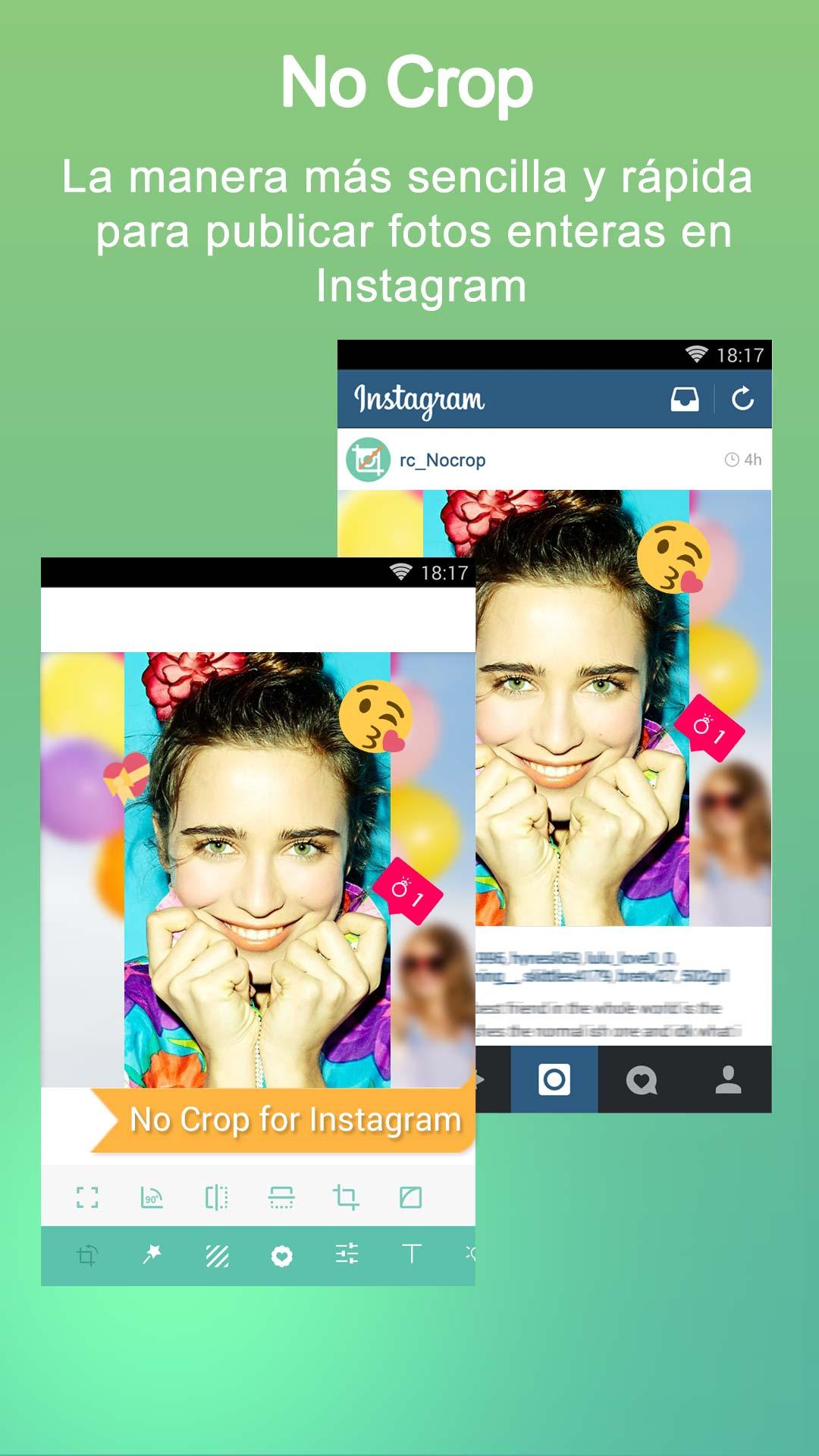 Android application No Crop & Square for Instagram screenshort
