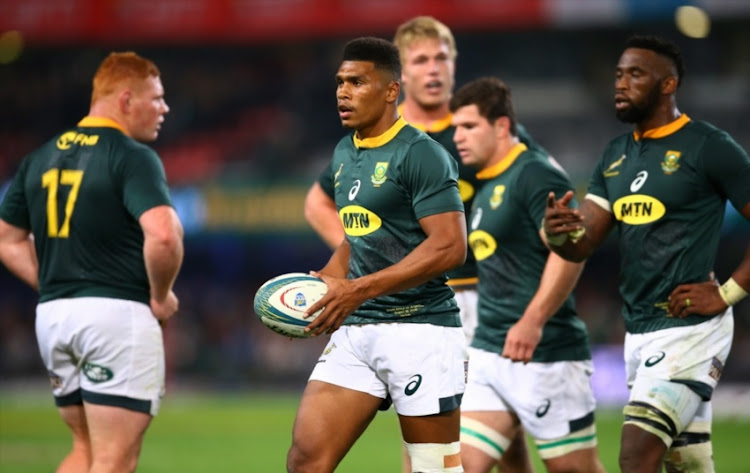 Damian Willemse of South Africa during the Rugby Championship match between South Africa and Argentina at Jonsson Kings Park on August 18, 2018 in Durban, South Africa.