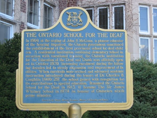 In 1869, at the urging of John B. McGann, a pioneer educator of the hearing impaired, the Ontario government sanctioned the establishment of the first provincial school for deaf children. A...
