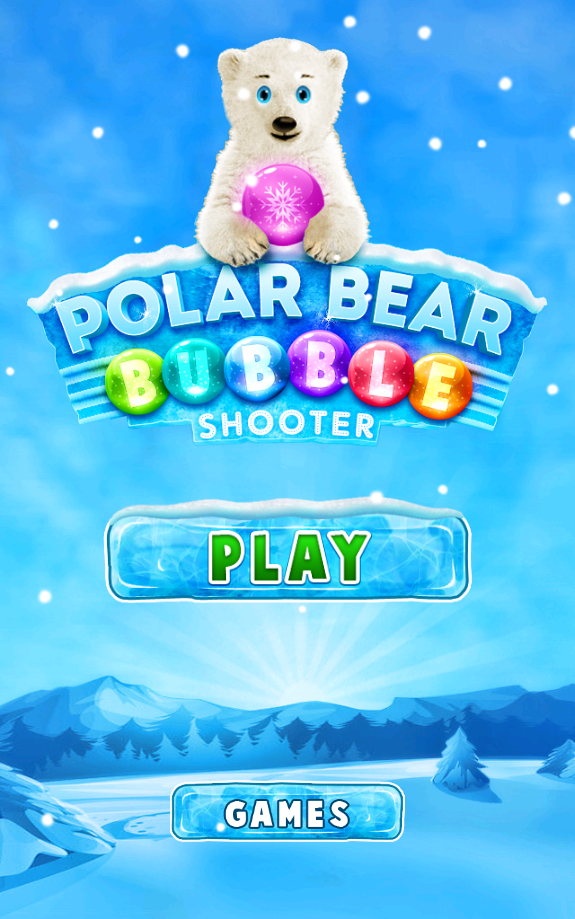 Android application Polar Bear Bubble Shooter screenshort