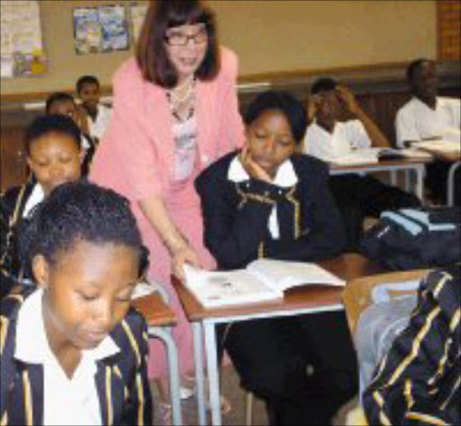 FIELD WORK: KwaZulu-Natal Education MEC Ina Cronje. Pic. Mhlaba Memela. 30/01/2007. © Sowetan.