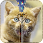 Cute Kitty Zipper Lock Apk