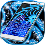 Blue Neon Color Keyboard Apk