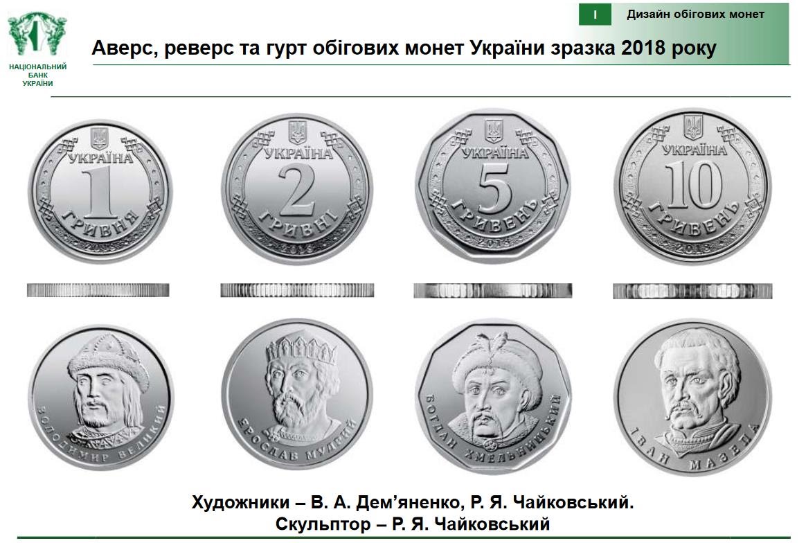 Новые гривны, новые монеты Украины