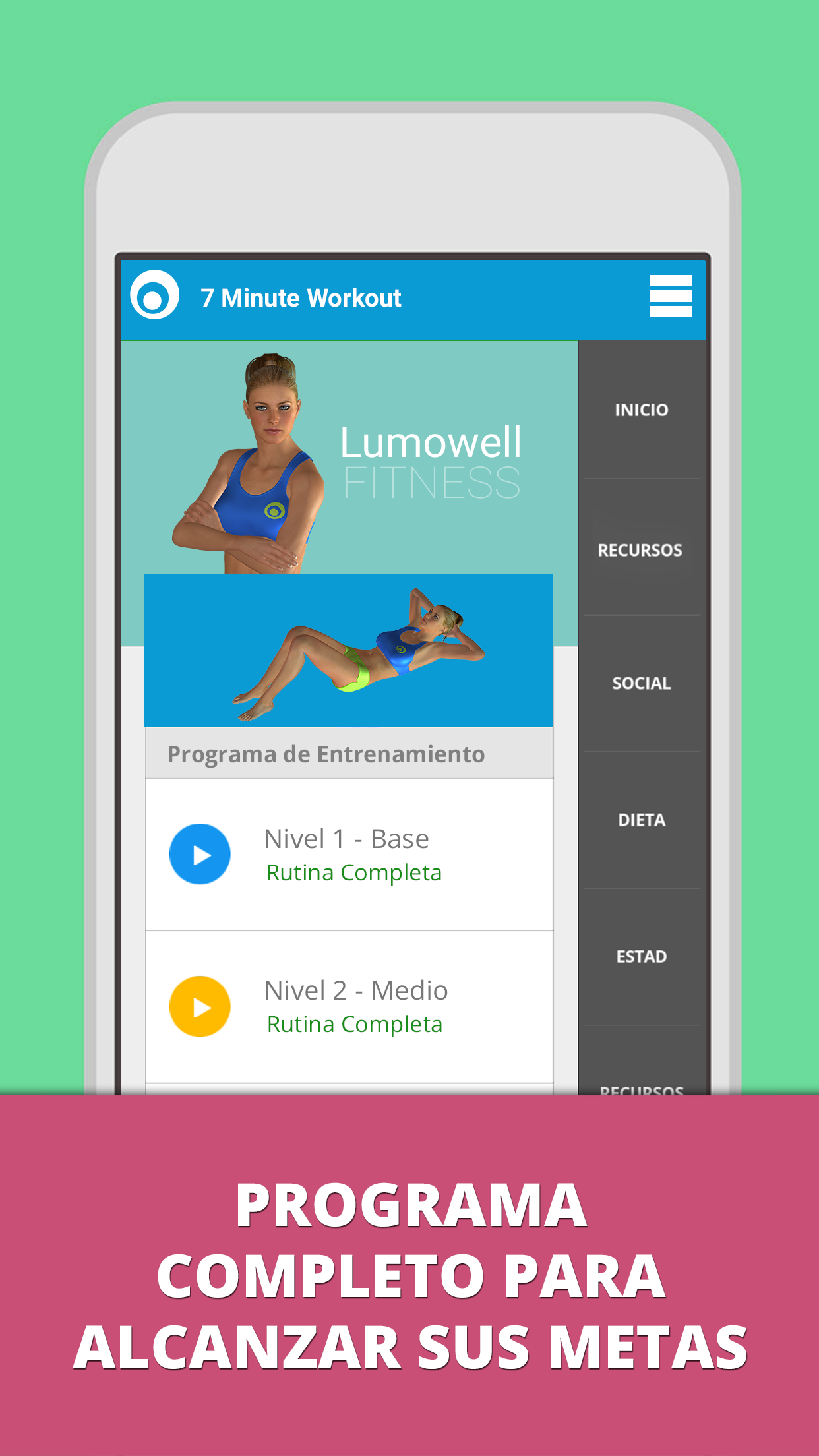 Android application 7 Minute Workout - Weight Loss screenshort