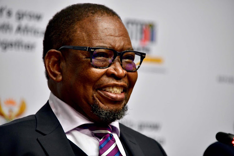 Finance minister Enoch Godongwana speaks during a pre-budget media briefing on Wednesday. Godongwana has announced a R182bn tax windfall boosted by a commodity boom.