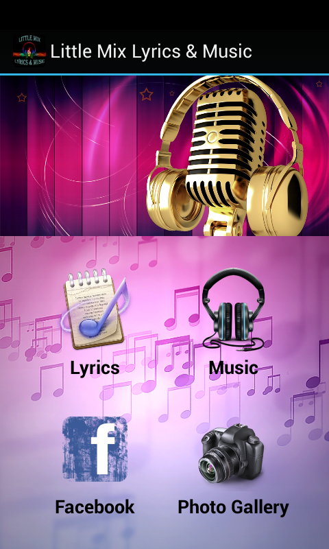 Android application Little Mix Lyrics &amp; Music screenshort