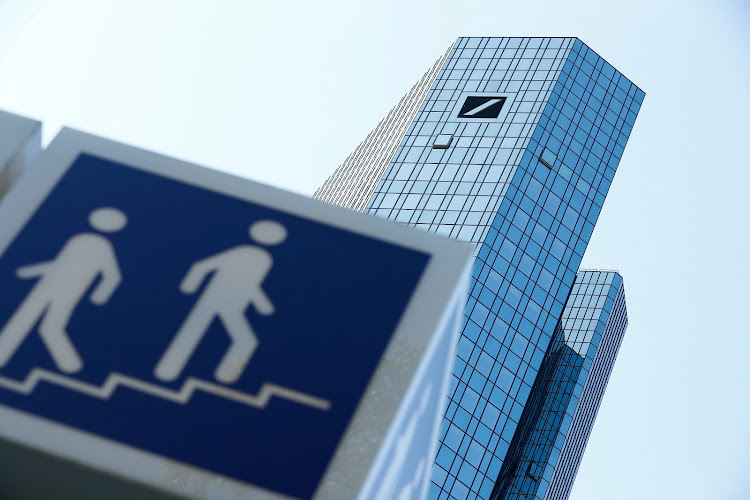 The headquarters of Germany's Deutsche Bank are pictured in Frankfurt, Germany. Picture: REUTERS/RALPH ORLOWSKI/FILE