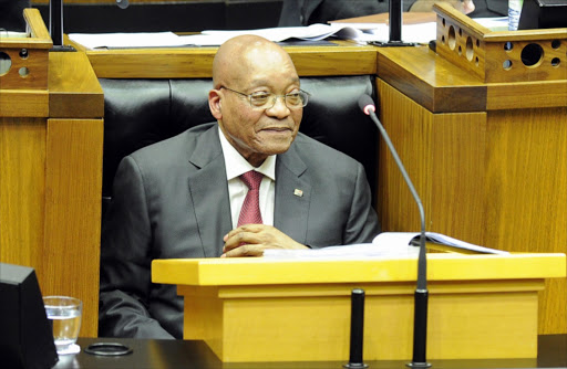 President Jacob Zuma in Parliament during the State of the Nation Address (SONA). Picture Credit: Gallo Images